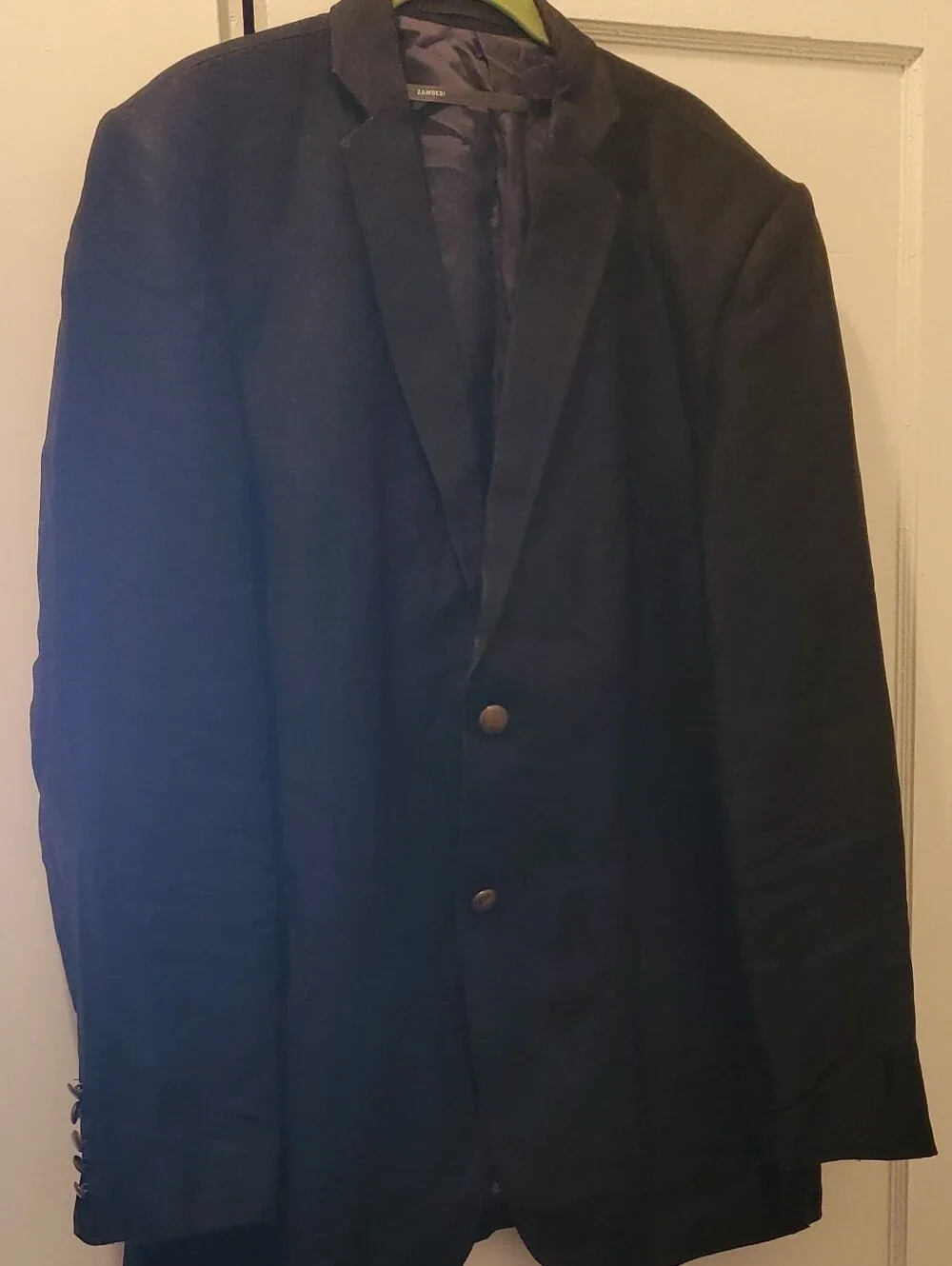 Vintage Men's Black Blazer Sport Coat - Zambesi